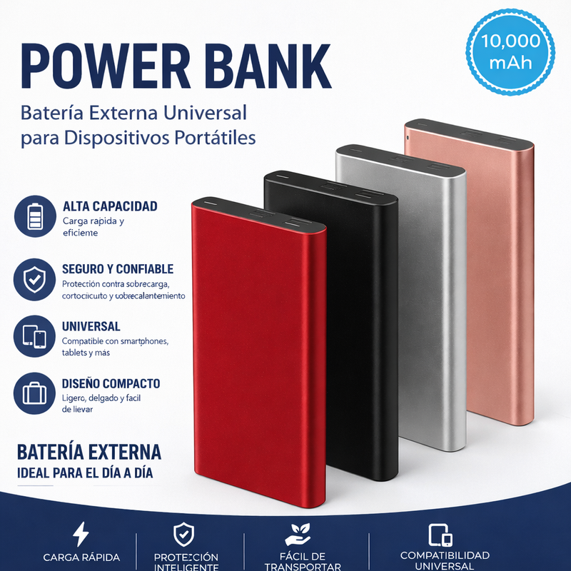 Power Bank Bateria Externa Universal Portatil