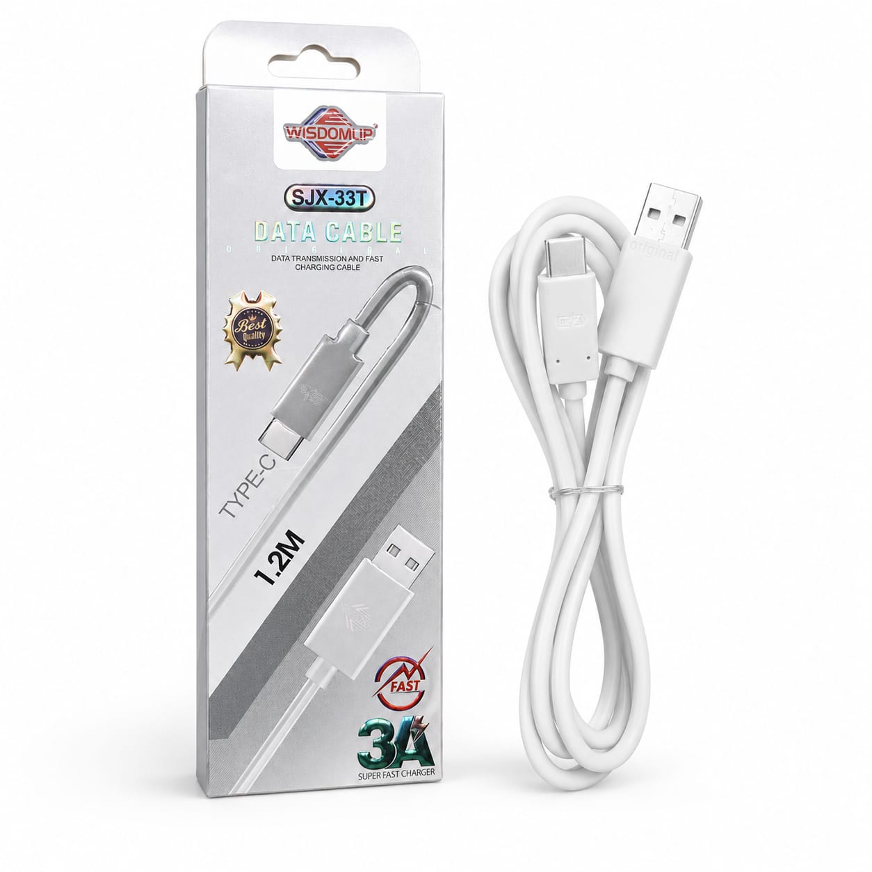 Cable USB-A a USB-C Carga Rápida 18W 1,2 m
