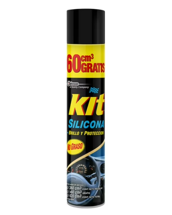 Silicona KIT para Auto en Spray No Grasa 420 cc – 1 Unidad