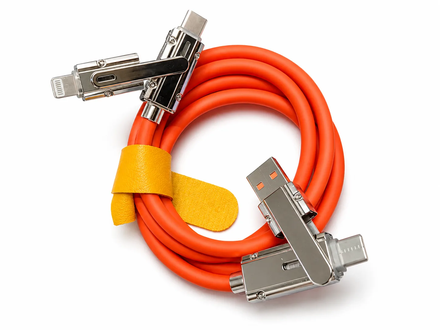 Cable Carga Rápida 4 en 1 65W USB-C + Lightning 1M – iPhone y Android